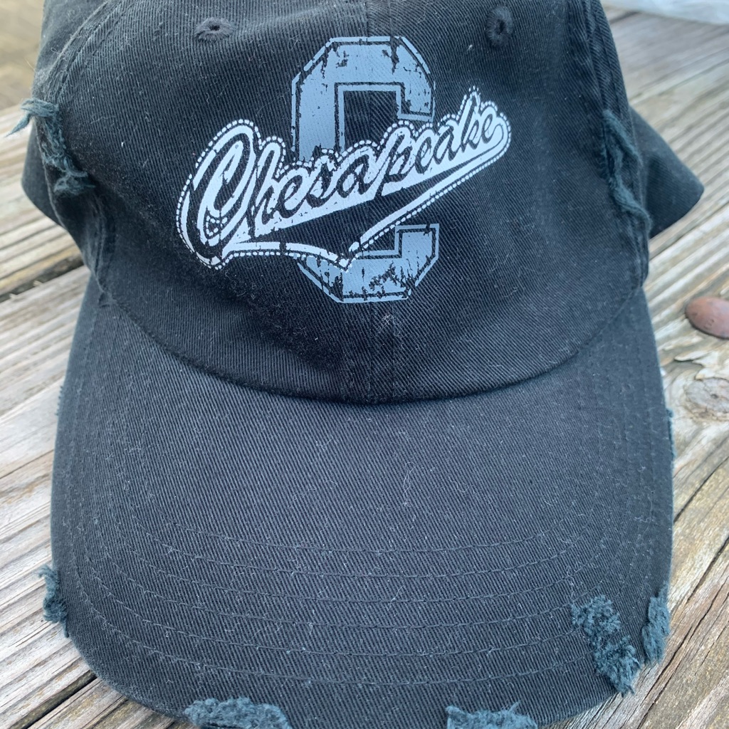 District Threads Distressed Black Gray Chesapeake Hat
